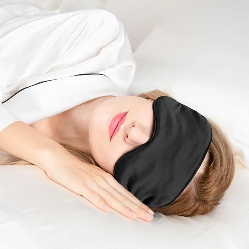 Women Imitated Silk Sleep Eye Mask | Portable Travel Blindfold for Restful Sleep