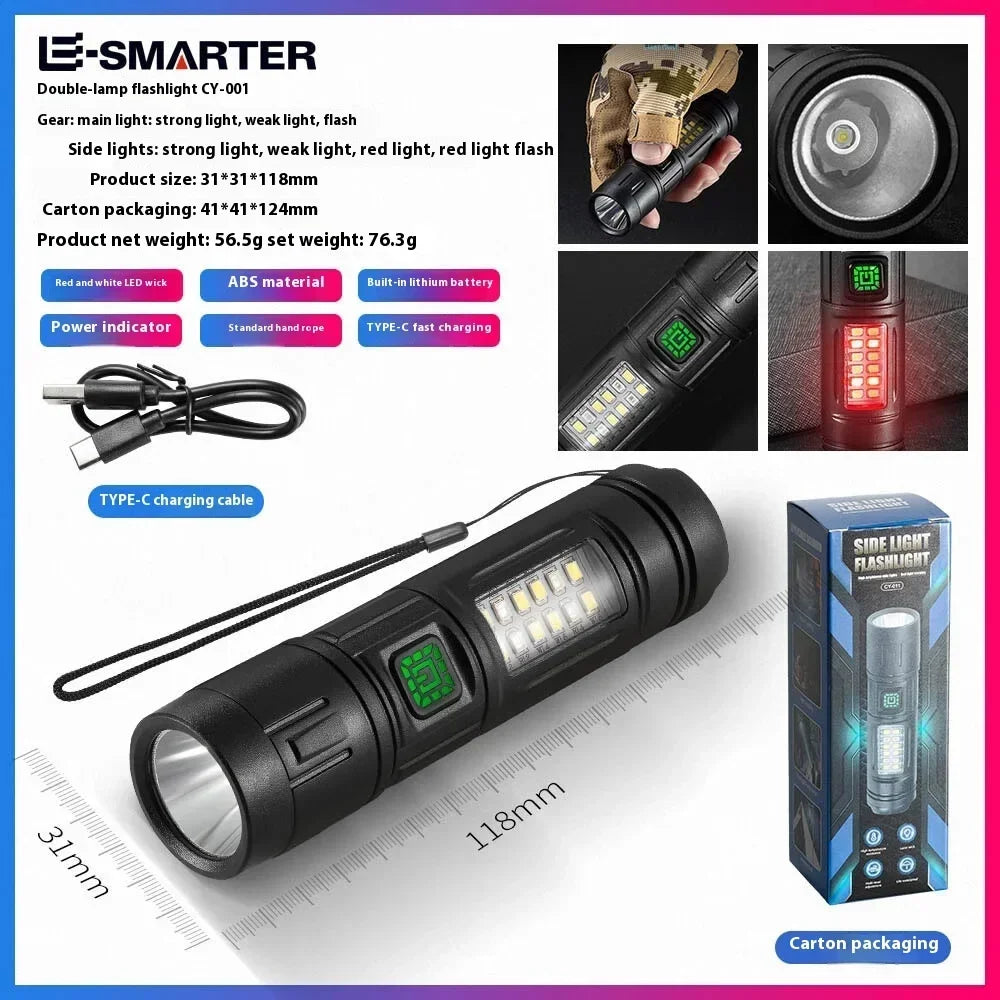 Rechargeable LED Flashlight 600 Lumen | Waterproof Camping & Emergency Torch