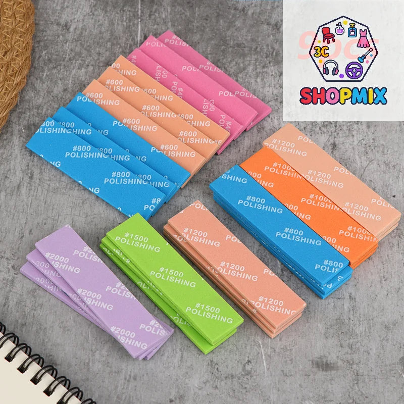 9Pcs Semi-rigid Sanding Sticks for Model Making | Plastic Model Polishing Tool Set