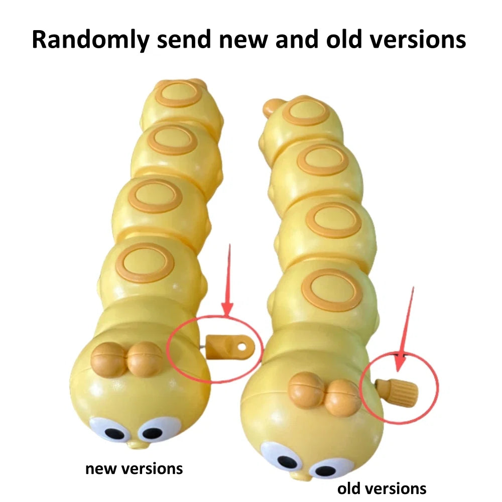 Cartoon Clockwork Caterpillar Crawling Toy | Parent-Child Interactive Wind Up Toy for Kids