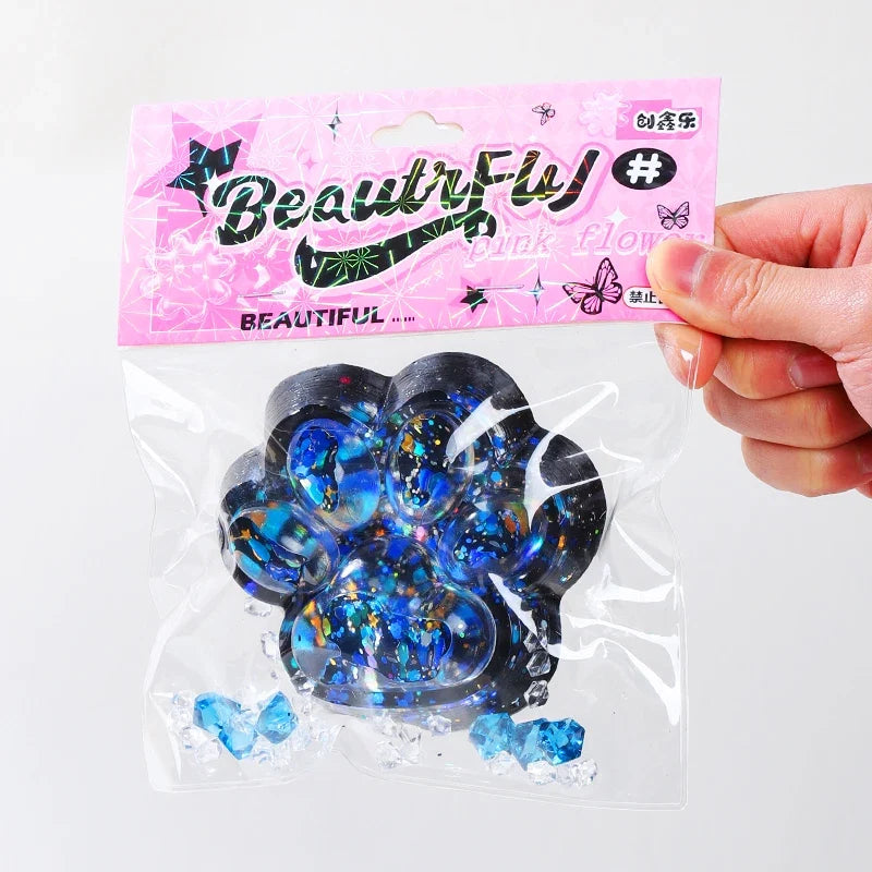 Taba Squishy Cat Paw Squeeze Toy | Kawaii Stress Relief Fidget Gift