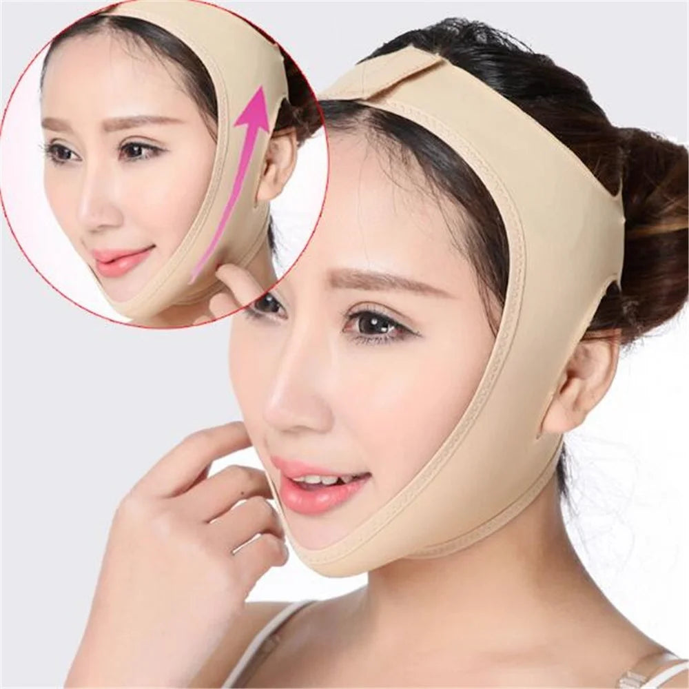 Elastic Face Slimming Bandage | V Line Face Shaper for Chin and Cheek Lift