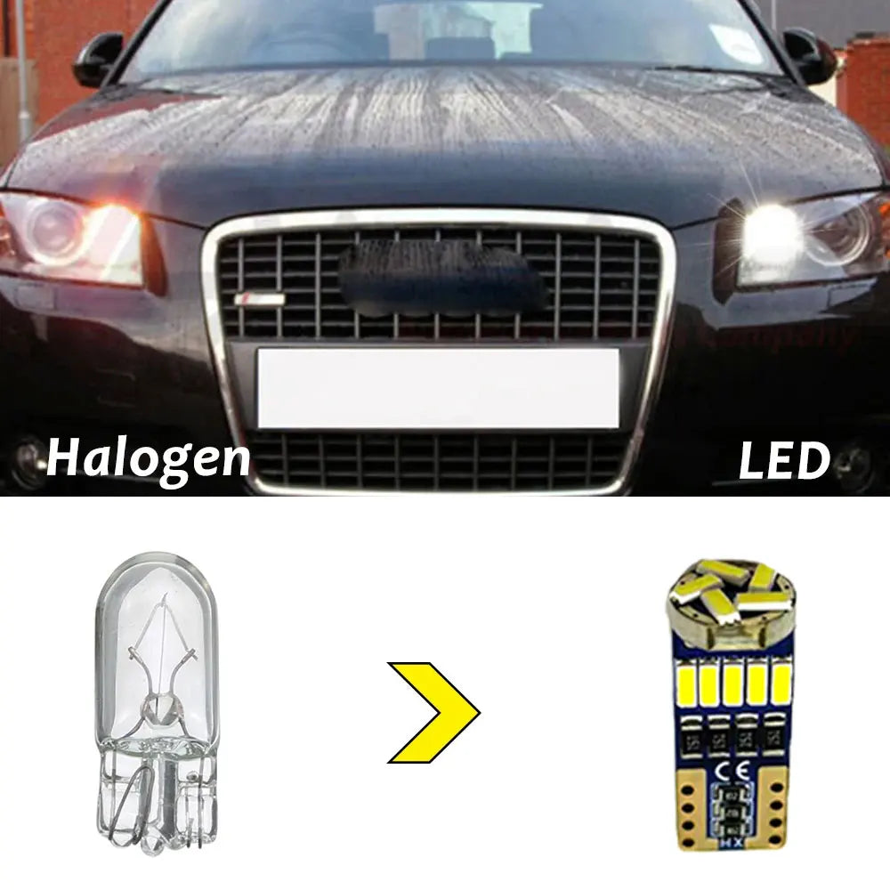 2Pcs T10 W5W LED Canbus Parking Lights for Volkswagen VW Golf 4 5 6 Plus Jetta 3 4 Amarok Bora Caddy 3 4 EOS FOX | 300% Brighter, No Error