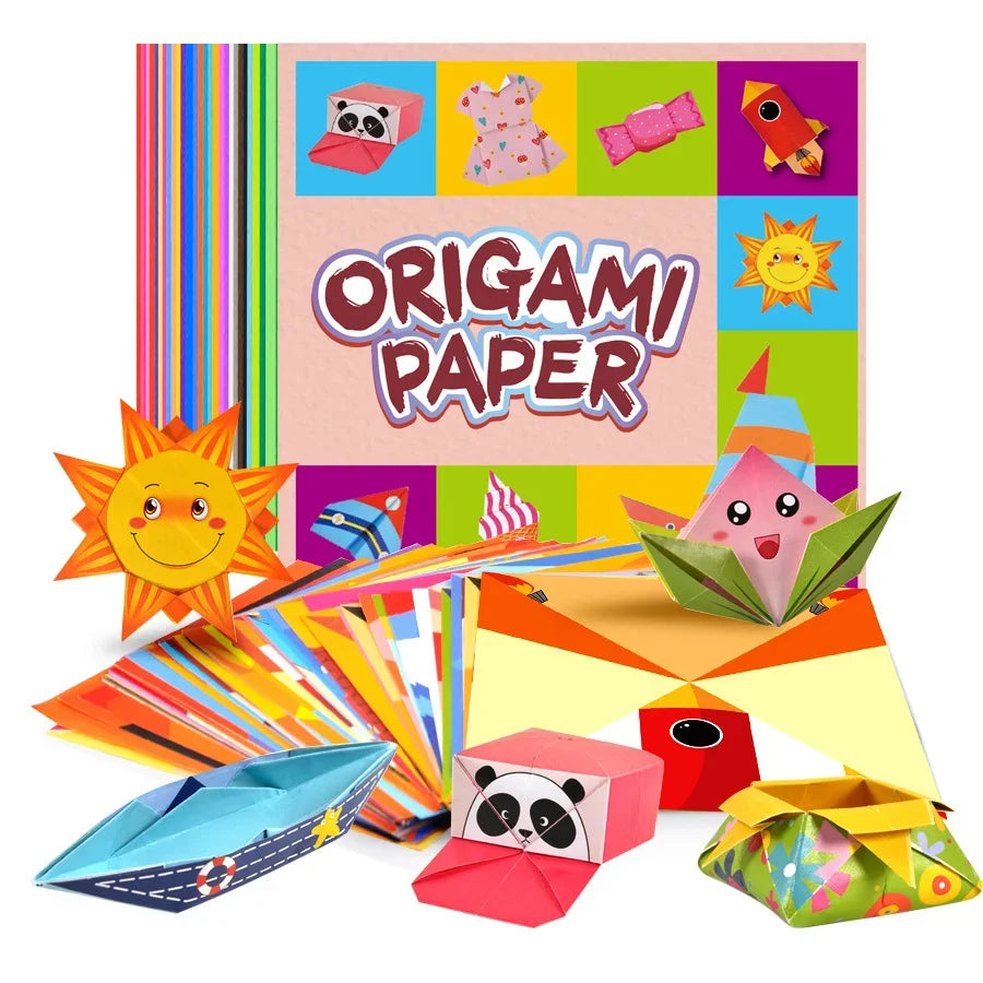 Origami Paper Set 54 Sheets | Double-Sided Folding Paper with Instructions
