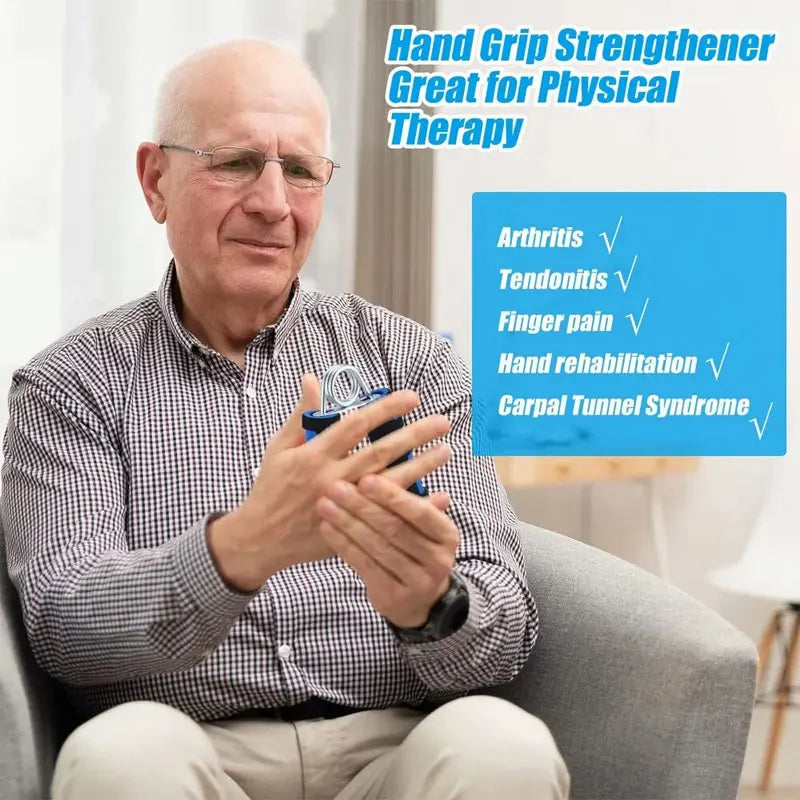 Spring Hand Grip Finger Strength Trainer | A-shaped Foam Wrist Grippers for Hand and Arm Muscle Exercise