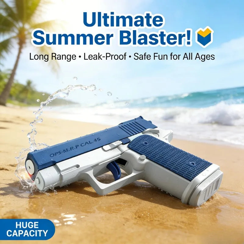 M1911 Water Blaster Pistol | High Capacity Leak-Proof Summer Toy