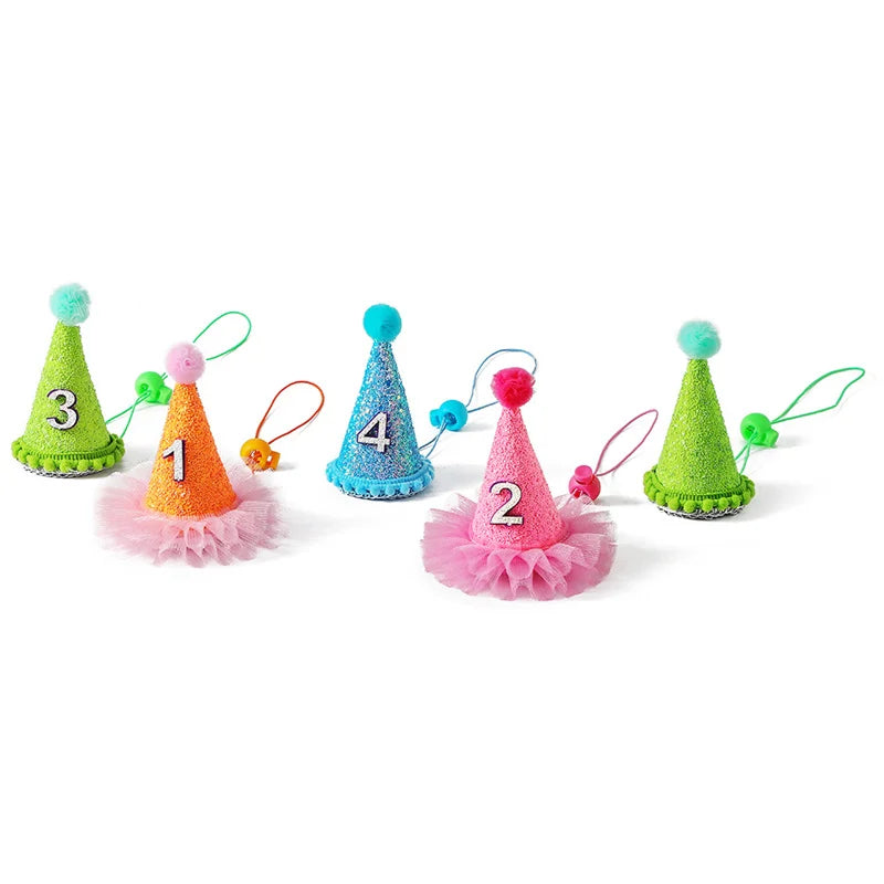 Funny Pet Party Hat | Dog Cat Birthday Cap for Small Pets