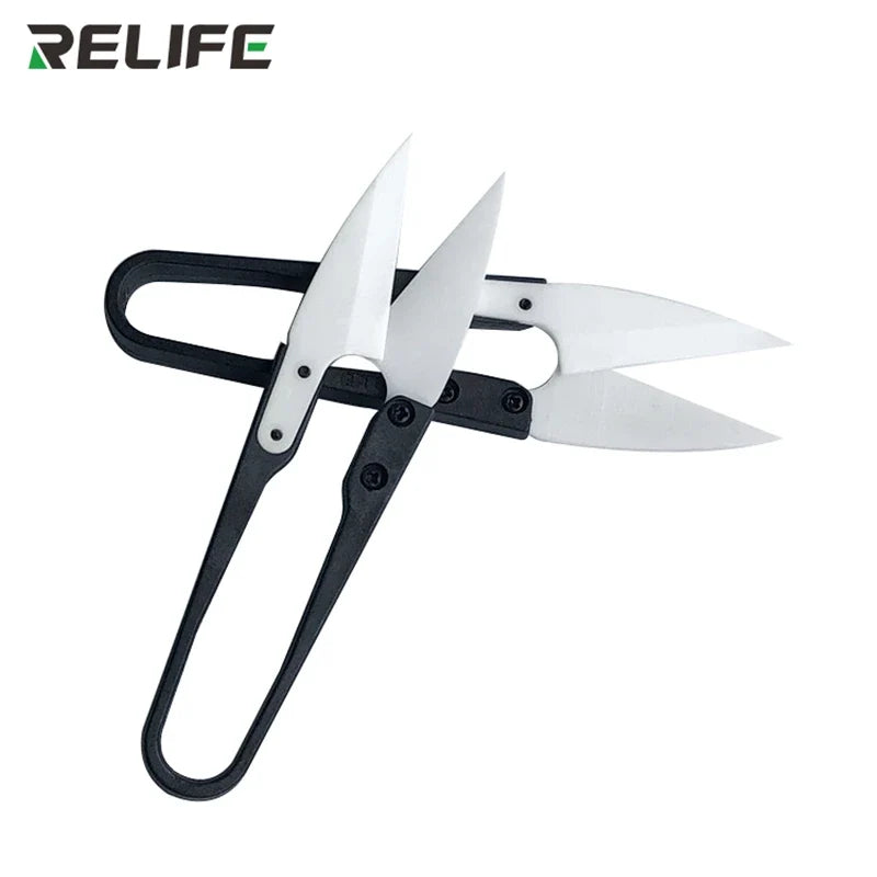 RELIFE RL-102 Ceramic Insulated U-Scissors | High Hardness Battery Cable Cutting Tool