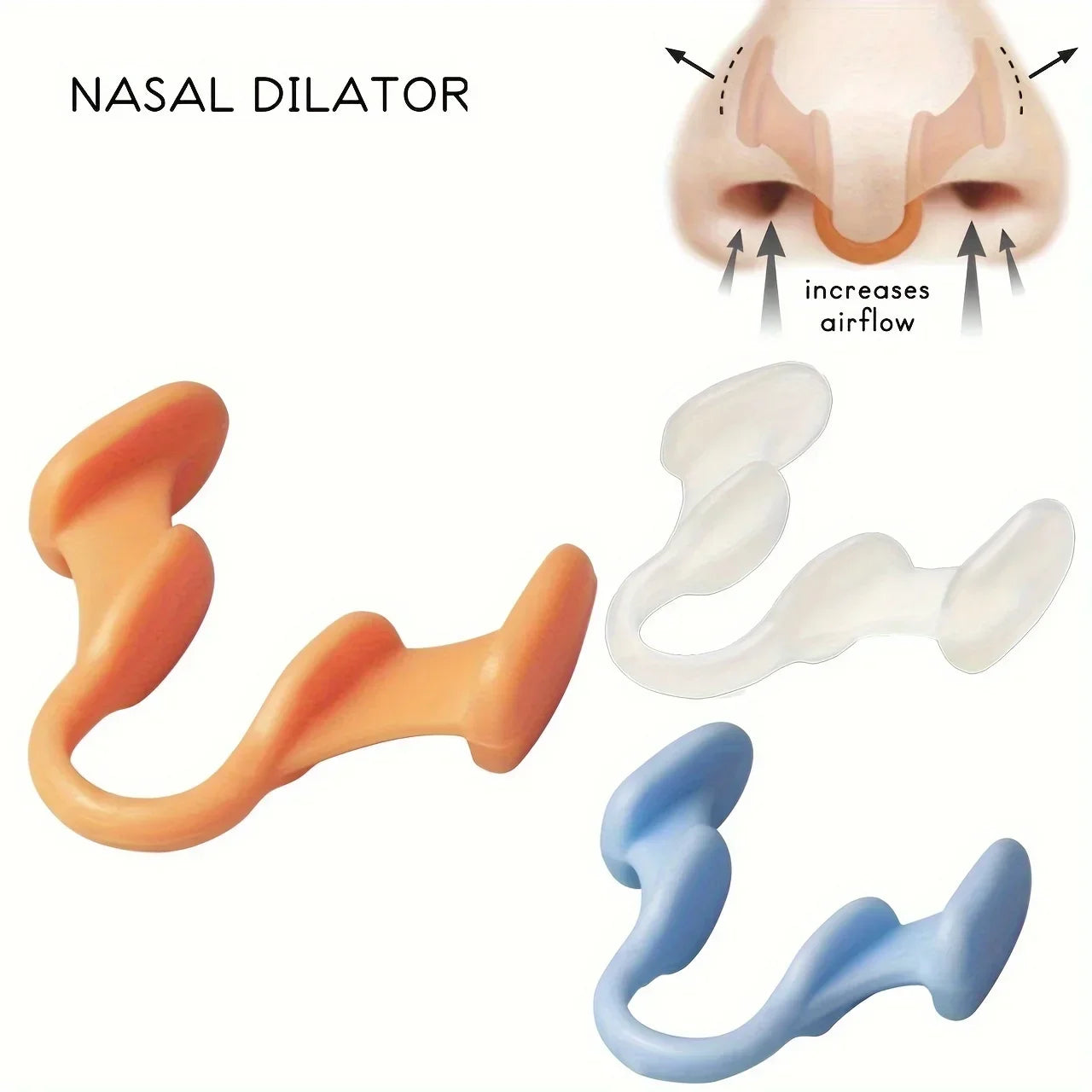 Silicone Nose Expanders for Snoring Relief | Battery-Free Sleep Aid