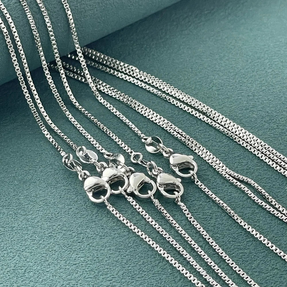 Andara 925 Sterling Silver Gold-Plated Box Chain Necklace | Fashion Basic Choker for Women