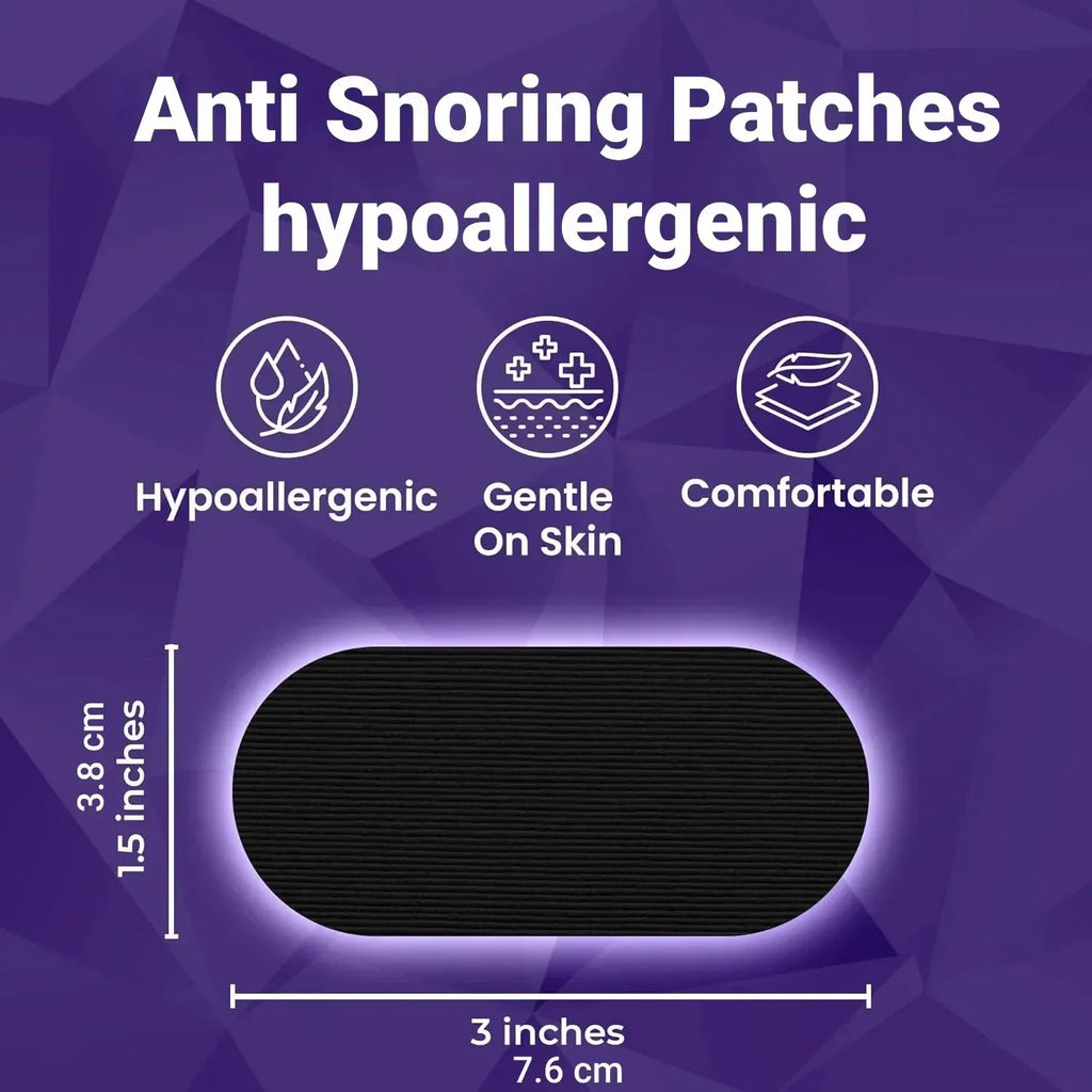 30 Anti-Snoring Mouth Tape Strips | Sleep Aid for Nasal Breathing and Dry Mouth Relief