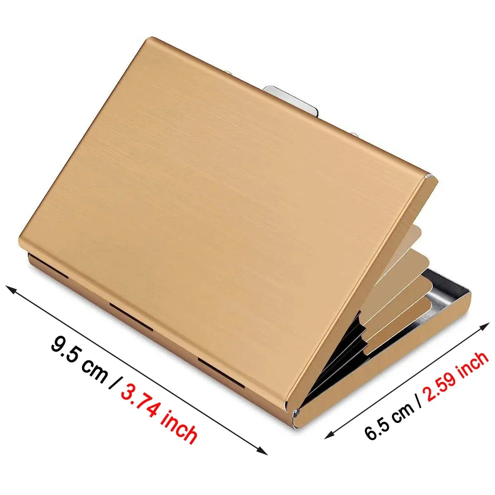 RFID Blocking Credit Card Holder | Slim Metal Wallet