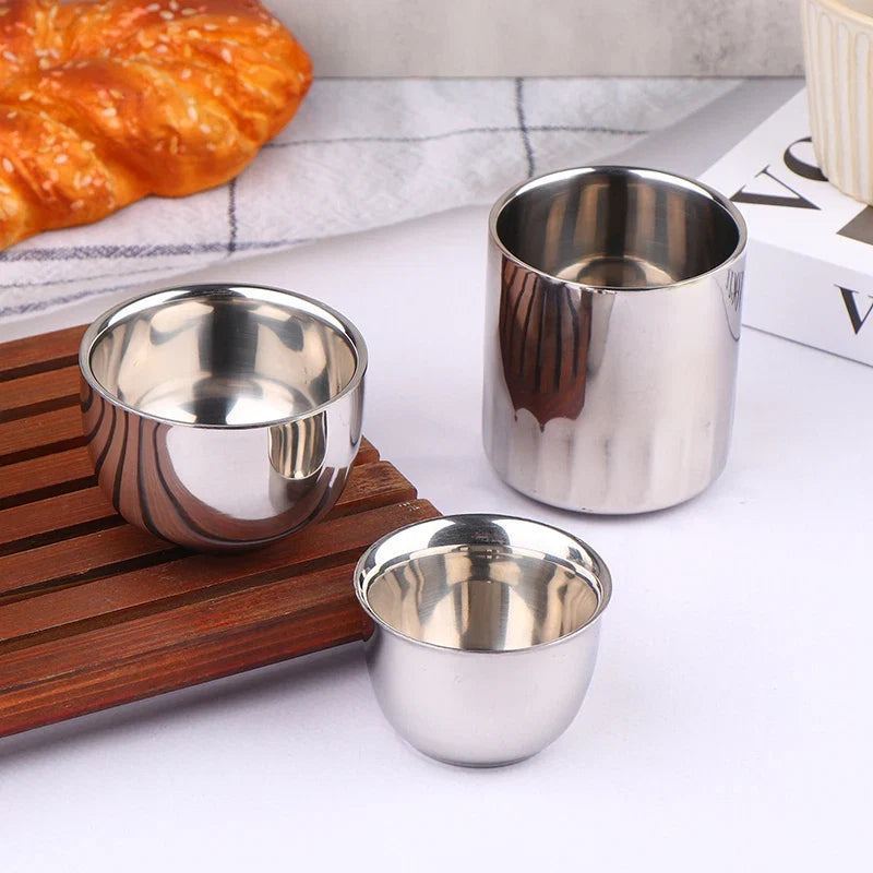 Stainless Steel Double Wall Insulated Mugs | Heat Retaining Drinking Cups
