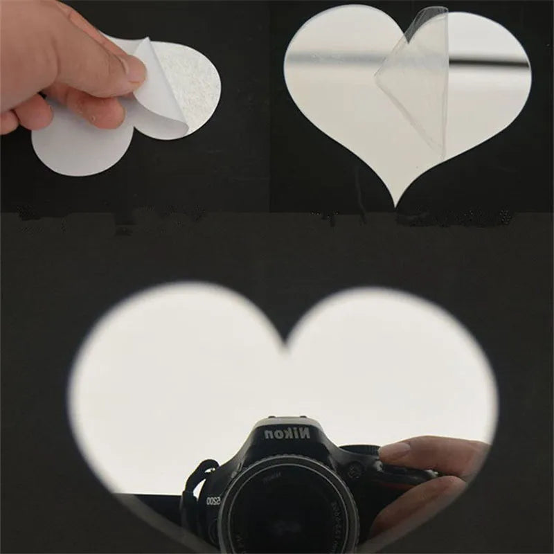 10Pcs Acrylic Love Heart Wall Stickers | Mirror 3D Decals for Home Decor