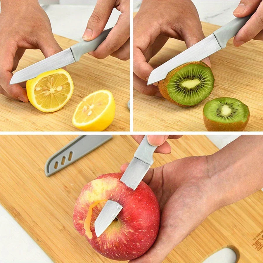 Candy-Colored Portable Fruit Peeler Knife | Stainless Steel Kitchen Gadget