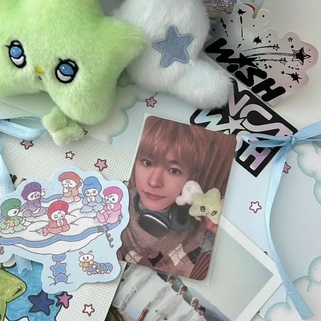 SION RIKU YUSHI JAEHEE RYO SAKUYA Single Wish Wichu Keyring | Kpop Star Bag Charm Gift