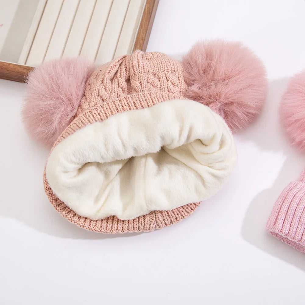 Baby Knotted Turban Hat | Warm Fleece Lined Beanie for Infants