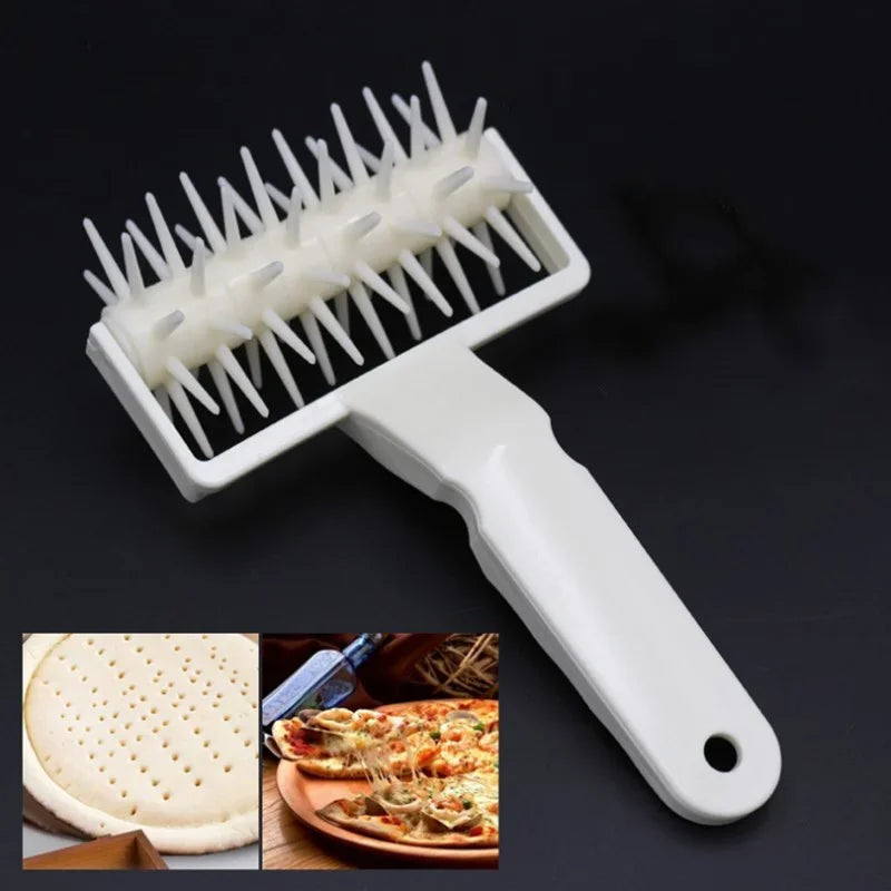 Pizza Dough Docker Roller | Plastic Pastry Perforator Wheel for Baking