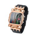 Binary Led Watch | Creative Waterproof Business Electronic Watch for Men with Luminous Display and Date Time