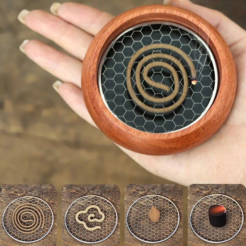 Mosquito Coil Holder | Stainless Steel Incense Burner and Rack