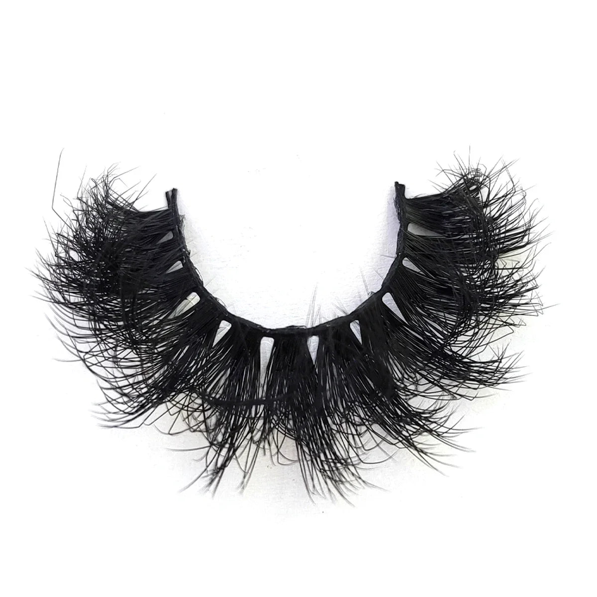 5-8 Pairs Natural Russian Striped Mink Lashes | 3D Volume Wavy False Eyelash Extensions