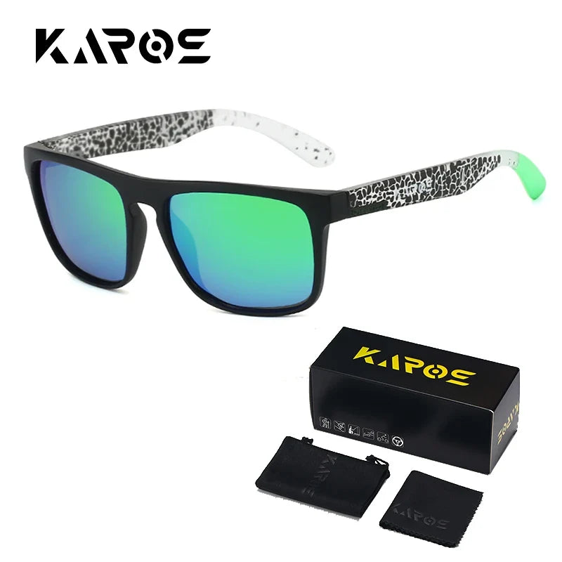 KAROS Polarized Sunglasses | UV400 Square Shades for Outdoor Sports