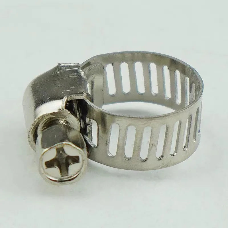 Adjustable Stainless Steel Screw Band Hose Clamps | Multi-Purpose Pipe Fasteners for Automotive and Plumbing