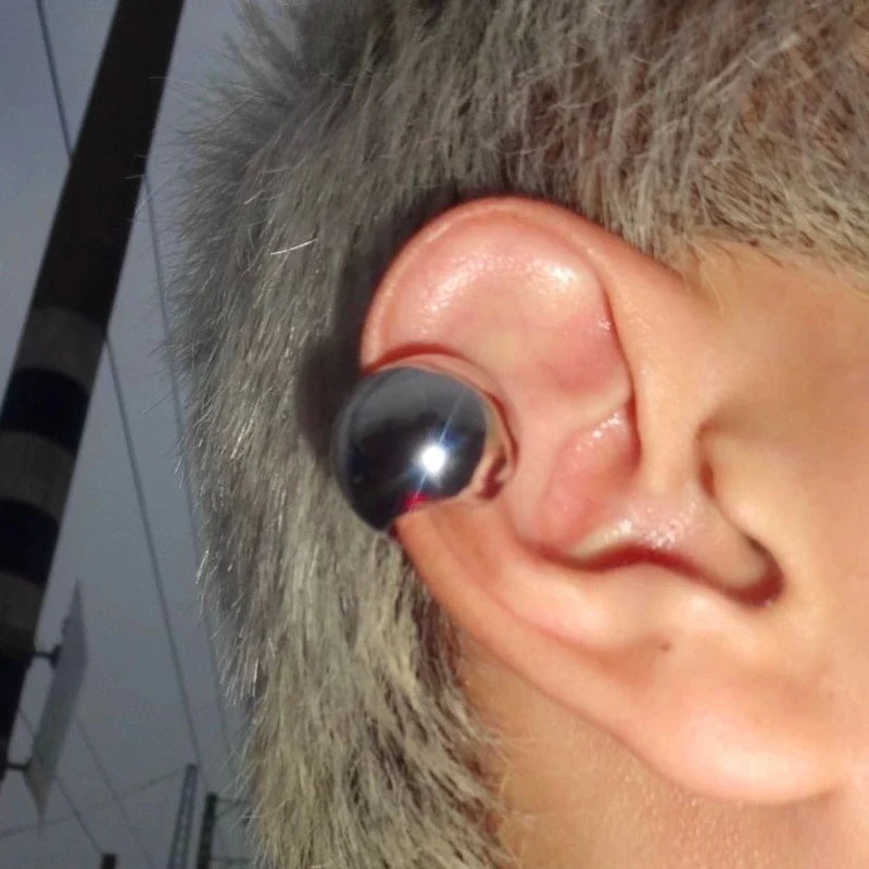 Punk C-Shaped Earrings | Geometric Hoops for Men and Women