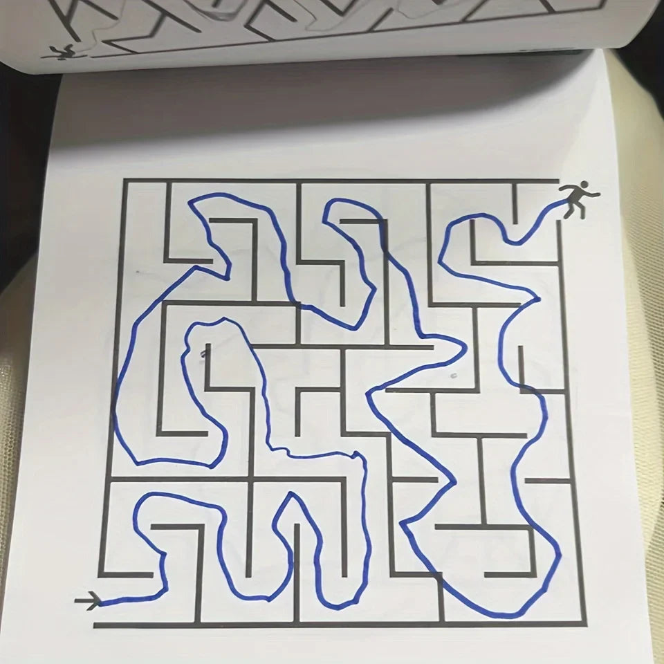 Kids Maze Puzzle Book for Focus and Thinking Skills | Fun Learning Activity