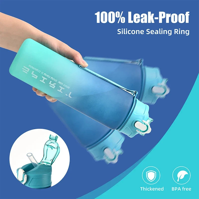 Peace 800ml Large Capacity Sports Water Bottle | Leak Proof Plastic Cup for Gym Outdoor Travel