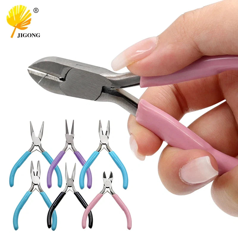 End Cutting Wire Pliers | Jewelry Making Tool Set with Bent Handle