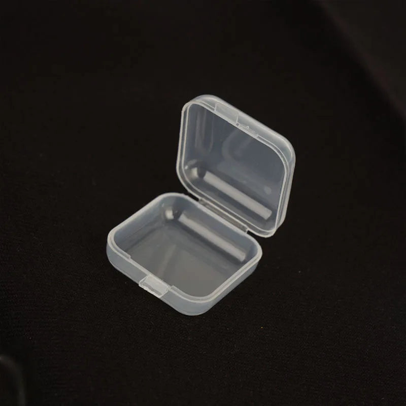 5-50pcs Mini PP Plastic Storage Box | Clear Single-Compartment Organizer for Jewelry, Fishhooks, and Small Components