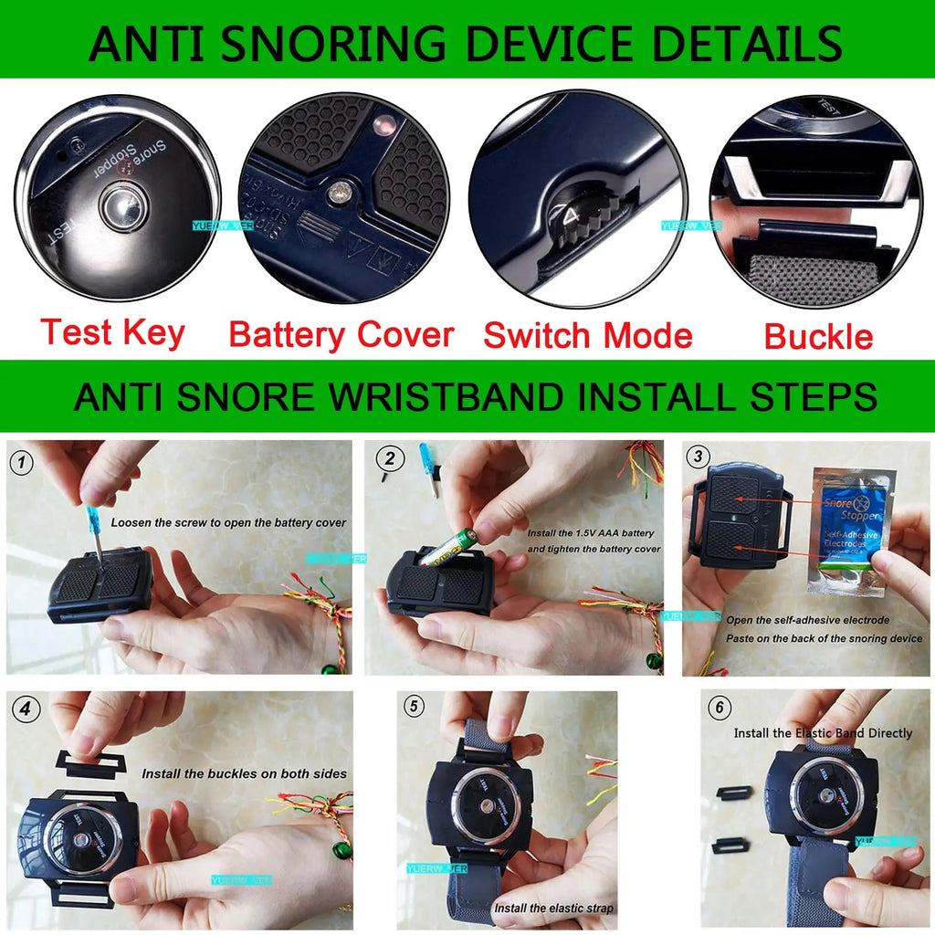Anti Snore Wristband | Smart Sleep Aid with Biosensor