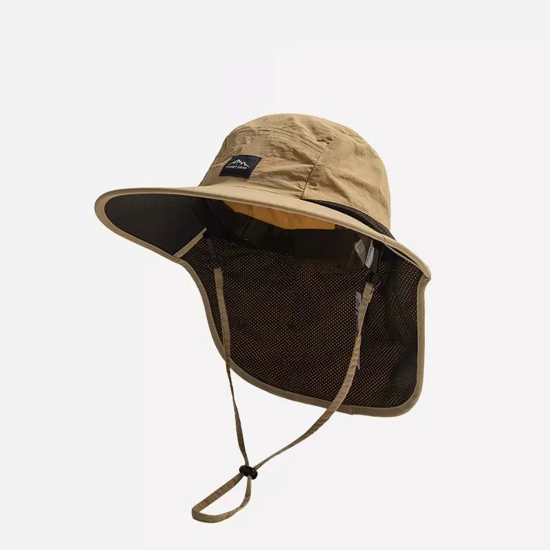 Sun Protection Fisherman Hat for Men and Women | UV Blocking Neck Flap