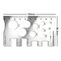 Screw Thread Pitch Gauge | Stainless Steel Measuring Tool for Bolt Nut Metric Threads