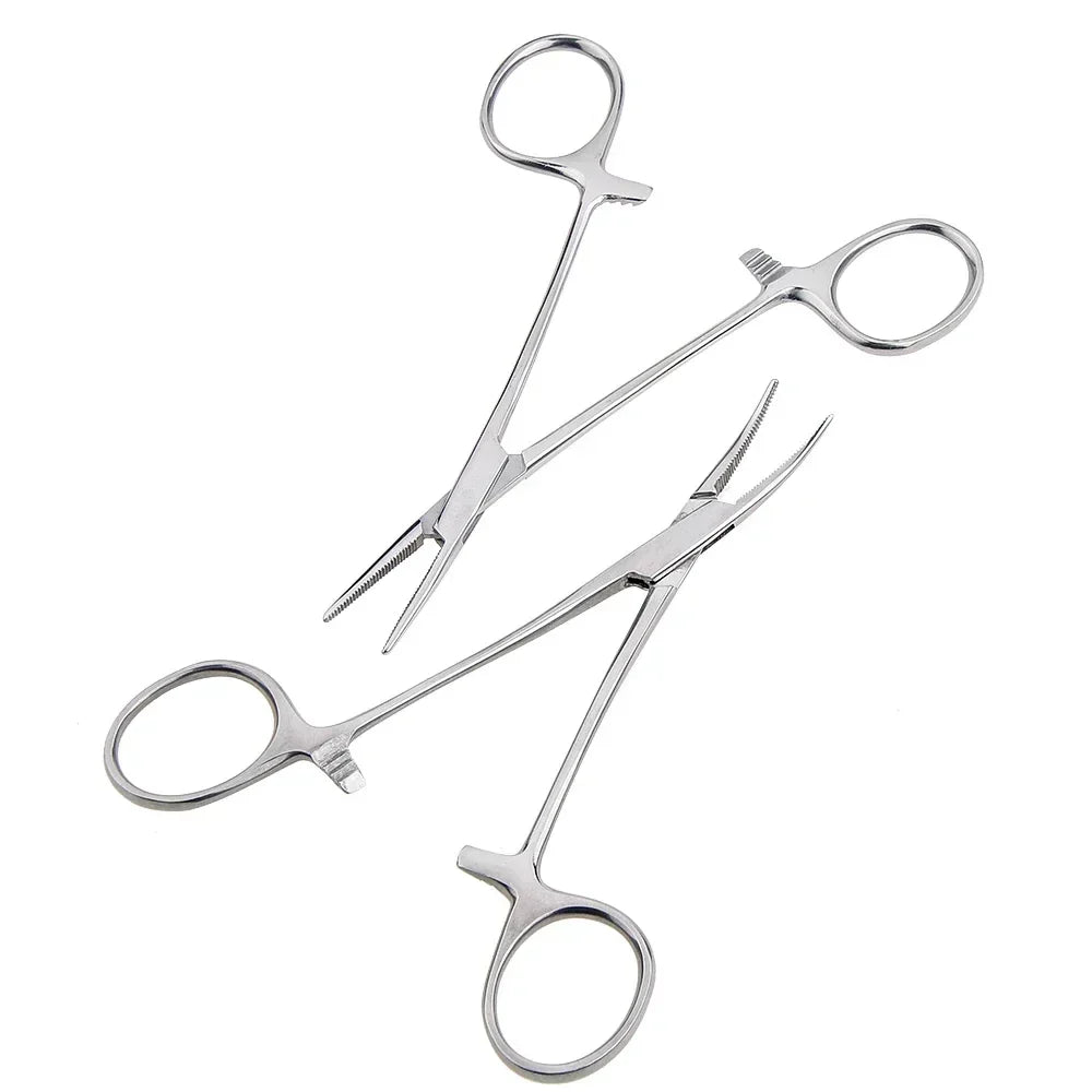 Multifunctional Hemostatic Forceps | Stainless Steel Surgical Clamp for Fishing, Arts & Crafts