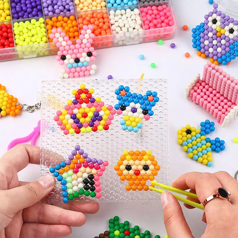 300pcs DIY Water Spray Beads Set | 36 Colors Refill Beads for 3D Puzzle Craft