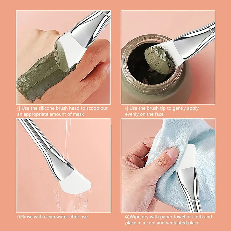Silicone Facial Mask Brush | Soft Silicone Applicator for Face Mask