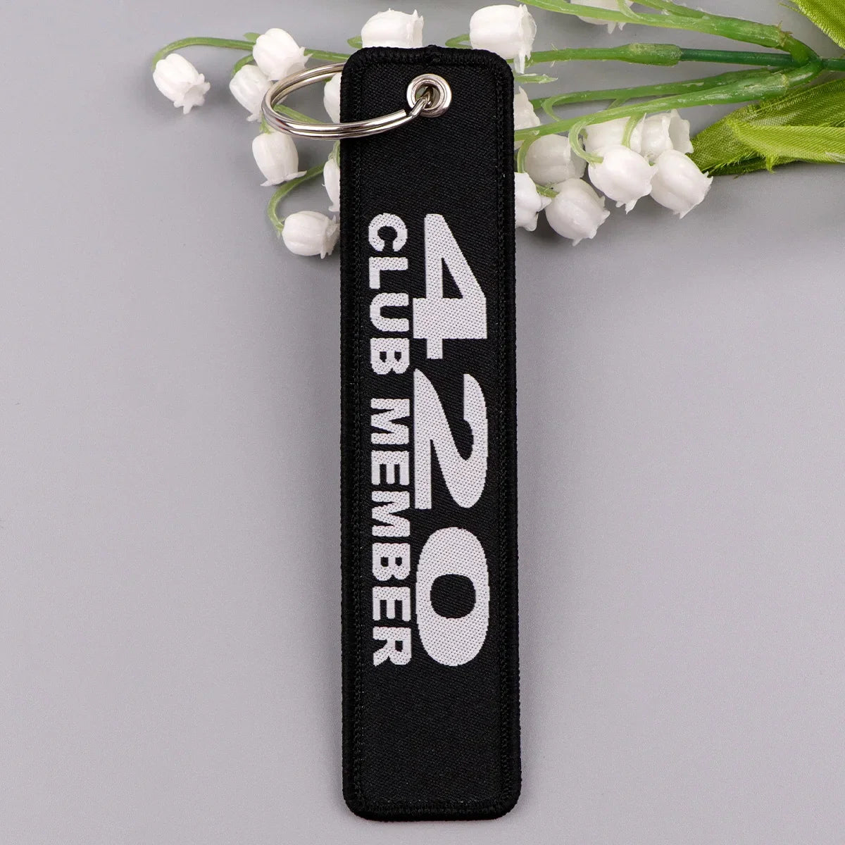 Airline Embroidery Key Fob | Stylish Keychain for Bags and Backpacks