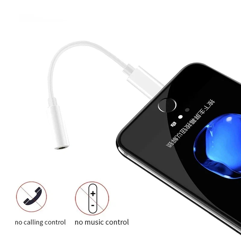 Lightning to 3.5mm Headphone Adapter | Aux Audio Jack Splitter for iPhone