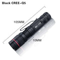 Mini LED Flashlight Q5 | Portable Torch with 3 Modes, Waterproof, AA Battery Powered