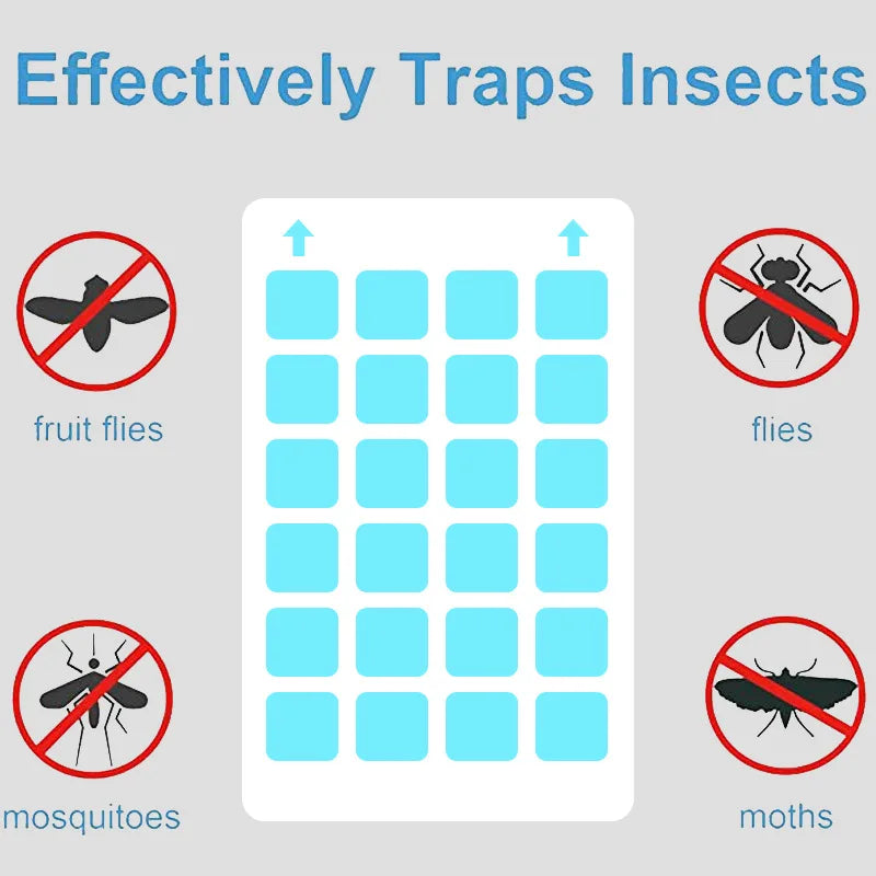 10 Pcs Sticky Mosquito Board Replacement Glue Cards | Mosquito Lamp Refill