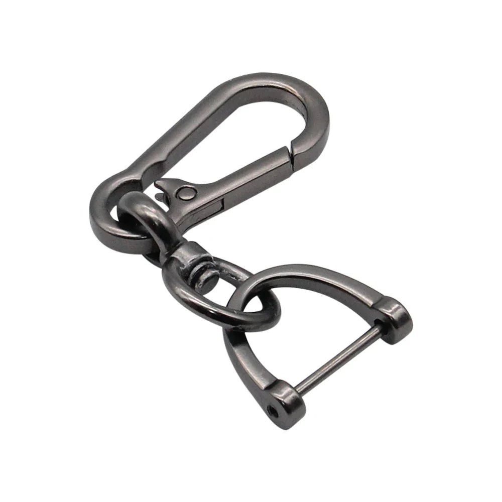 Anti-Lost Car Key Pendant | Creative Simple Stainless Steel Keychain with Strong Carabiner