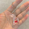 Creative Simulation Goldfish Keychain | Transparent Carp Pendant for Backpack