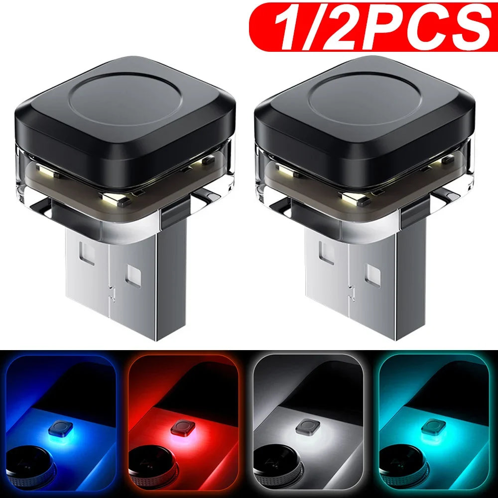 Mini USB Car LED Atmosphere Light | DC 5V USB Interior Lamp for Car, Laptop, and Keyboard