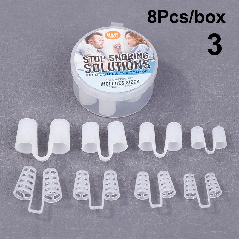 Silicone Anti Snore Nasal Dilators | Snoring Aid Nose Clips