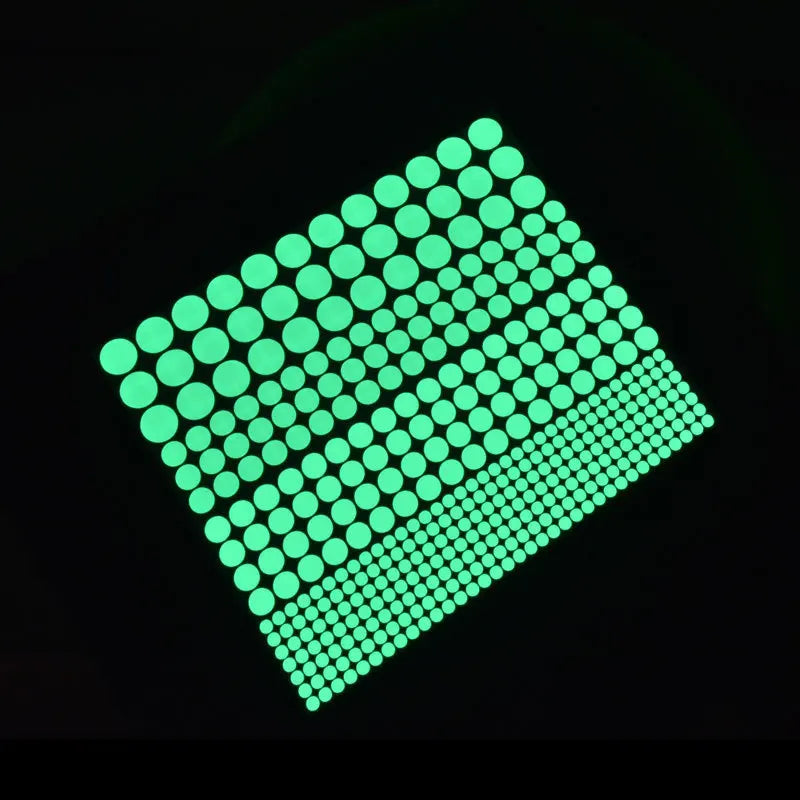 Glow in the Dark Wall Stickers | Luminous Dots Decals for Kids Room