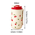WORTHBUY Travel Coffee Mug | Portable Leak Proof Plastic Cup with Nylon Rope