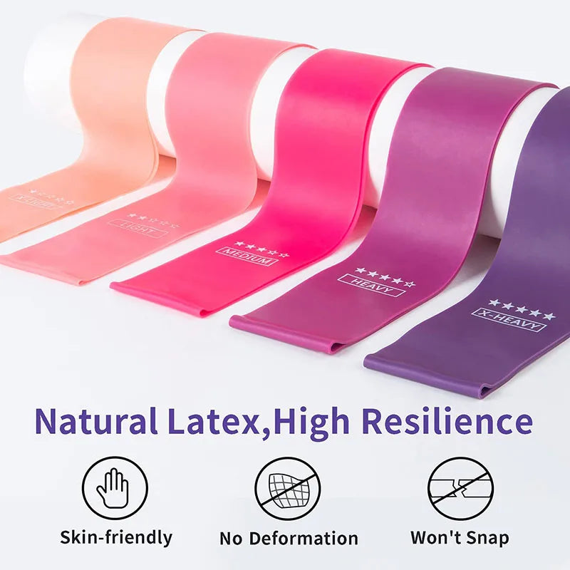 Resistance Loop Exercise Bands 5 Levels | Portable Strength Training Set