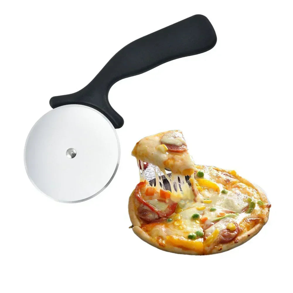 Stainless Steel Pizza Cutter Wheel | Kitchen Pastry Roller Scissor